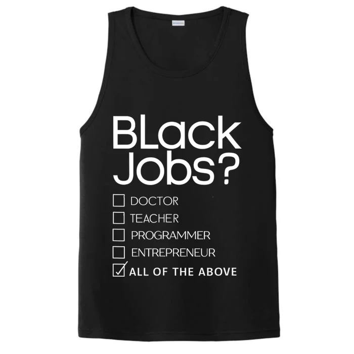 Black Job Definition: Black Politics Black Professionals Performance Tank