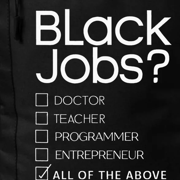 Black Job Definition Black Politics Black Professionals Daily Commute Backpack