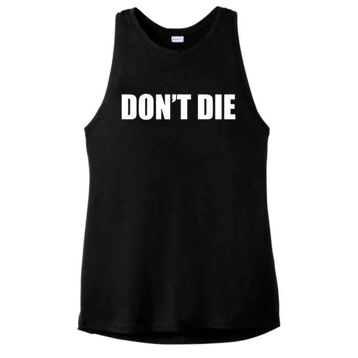 Bryan Johnson DonT Die Ladies Tri-Blend Wicking Tank