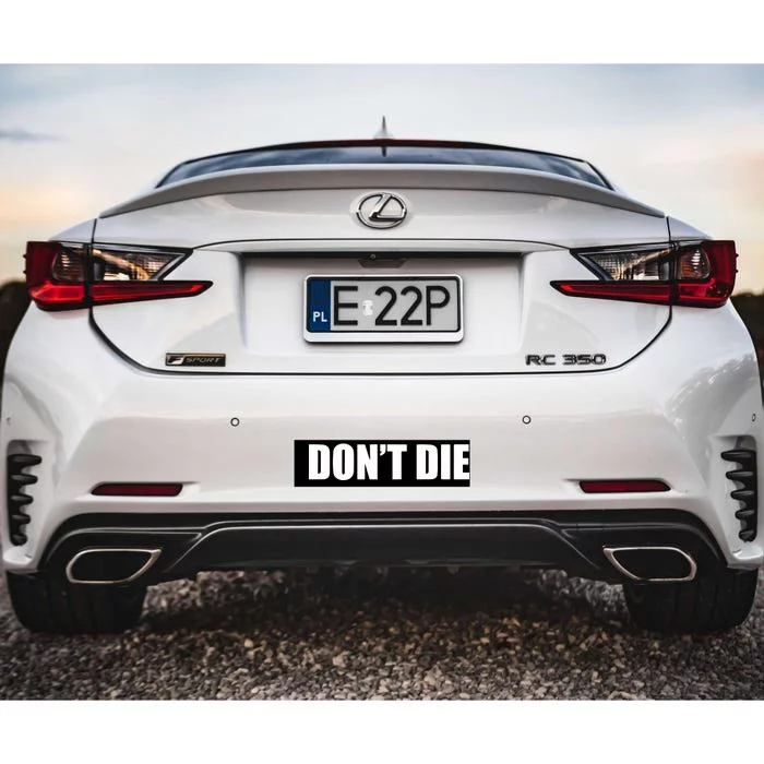 Bryan Johnson DonT Die Bumper Sticker