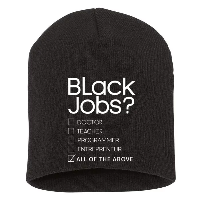 Black Job Definition Black Politics Black Professionals Short Acrylic Beanie