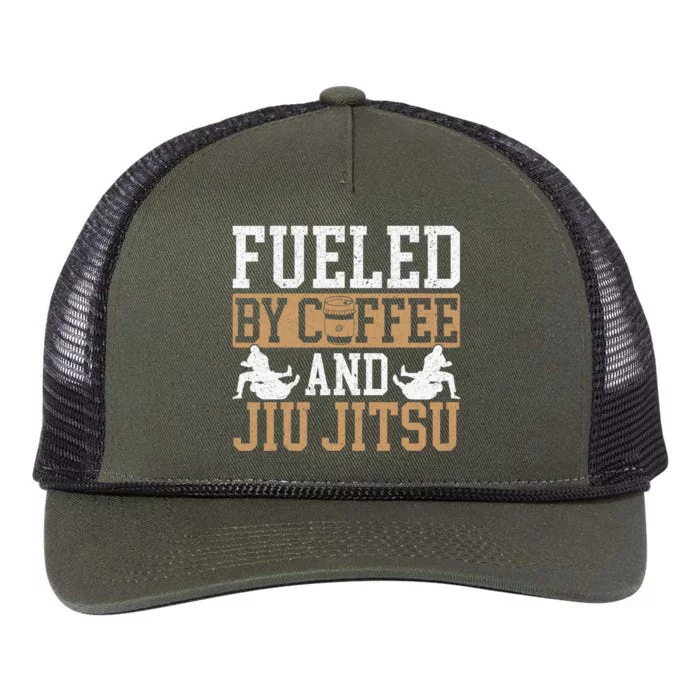 Brazilian Jiu-jitsu Enjoy American Coffee Jiu-jitsu BJJ Retro Rope Trucker Hat Cap