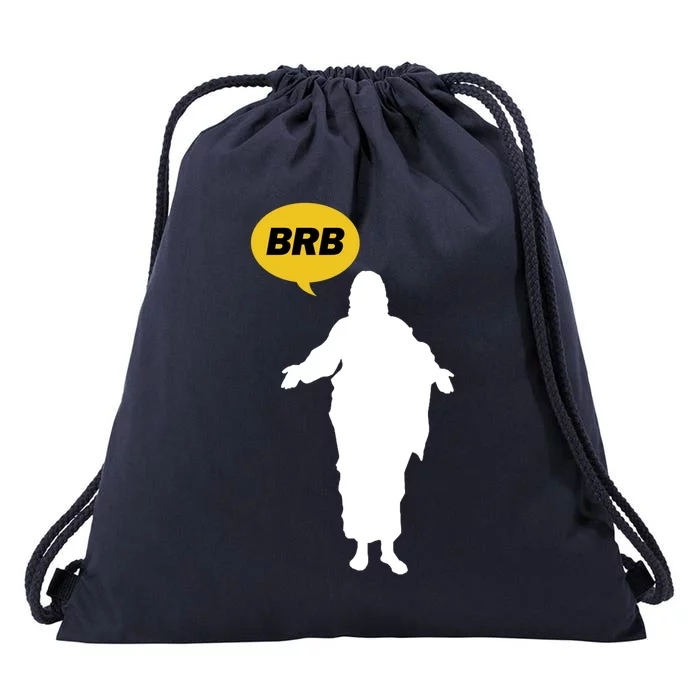 Brb Jesus Easter Sunday Drawstring Bag