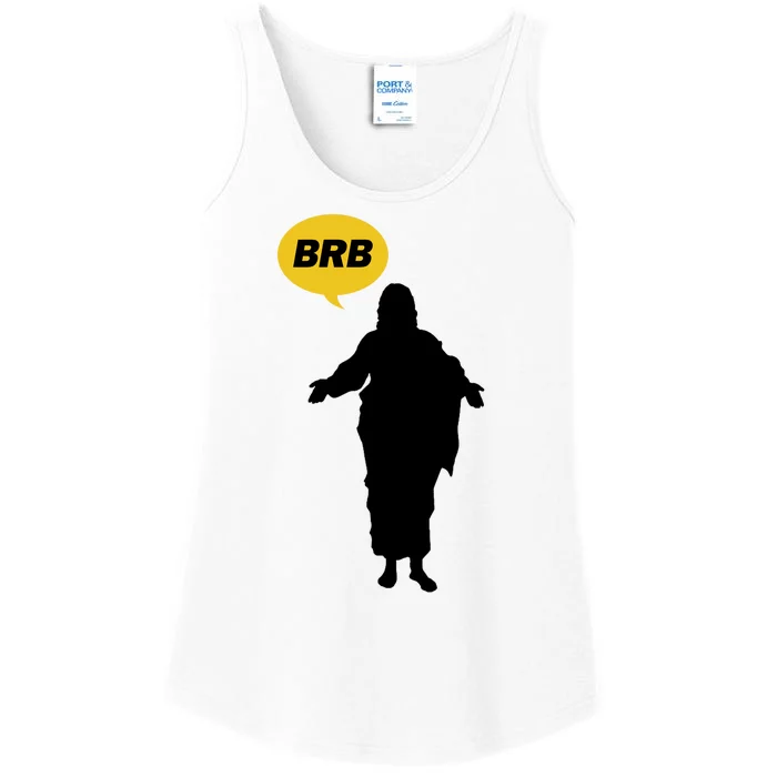 Brb Jesus Easter Sunday Ladies Essential Tank