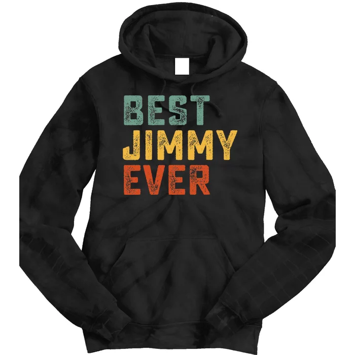 Best Jimmy Ever Retro Personalized First Name Jimmy Tie Dye Hoodie