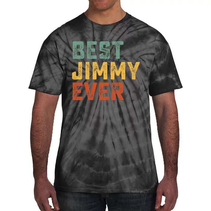 Best Jimmy Ever Retro Personalized First Name Jimmy Tie-Dye T-Shirt