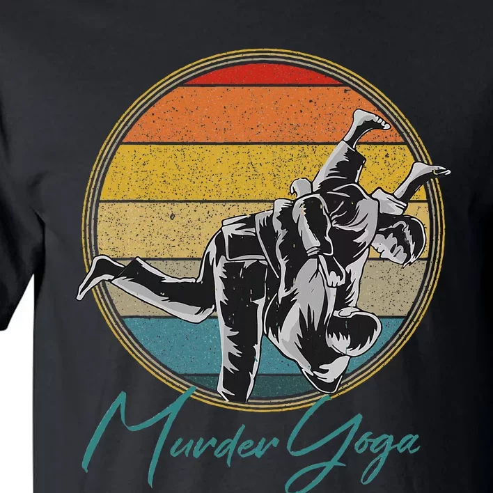 Brazilian Jiujitsu Funny Murder Yoga Gift Tall T-Shirt