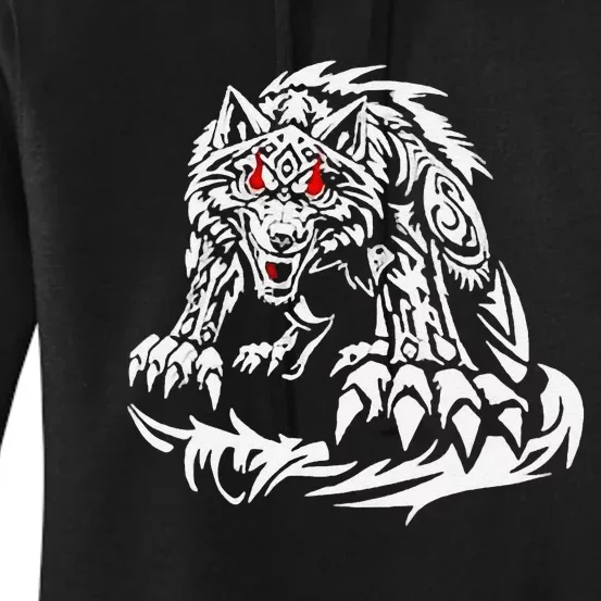 Black Jacob Fatu Wolf Gift Women's Pullover Hoodie