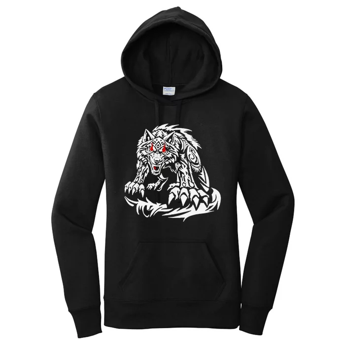 Black Jacob Fatu Wolf Gift Women's Pullover Hoodie