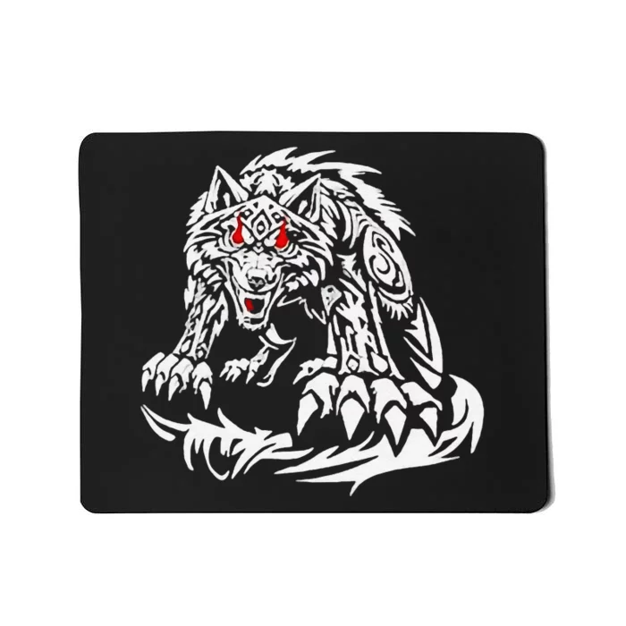 Black Jacob Fatu Wolf Gift Mousepad