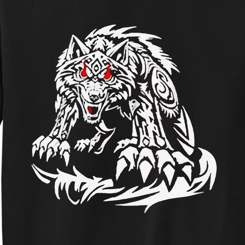 Black Jacob Fatu Wolf Gift Tall Sweatshirt