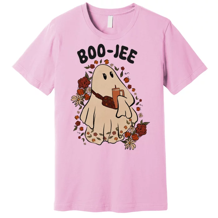 Boo Jee Fall Halloween Ghost Funny Premium T-Shirt