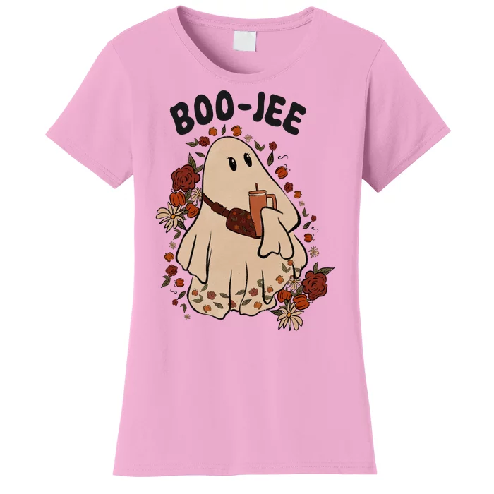 Boo Jee Fall Halloween Ghost Funny Women's T-Shirt