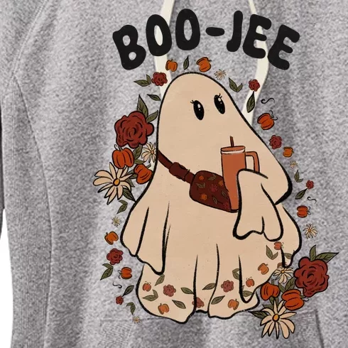 Boo Jee Fall Halloween Ghost Funny Women's Fleece Hoodie