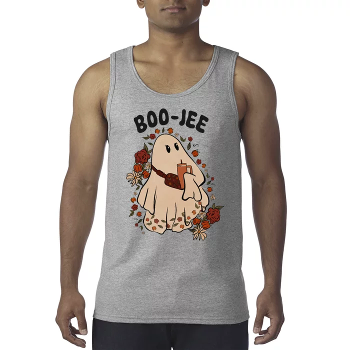 Boo Jee Fall Halloween Ghost Funny Tank Top