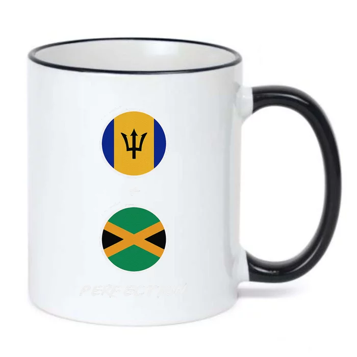 Barbados Jamaica Flag Perfection Bajan Barbadian Jamaican Black Color Changing Mug