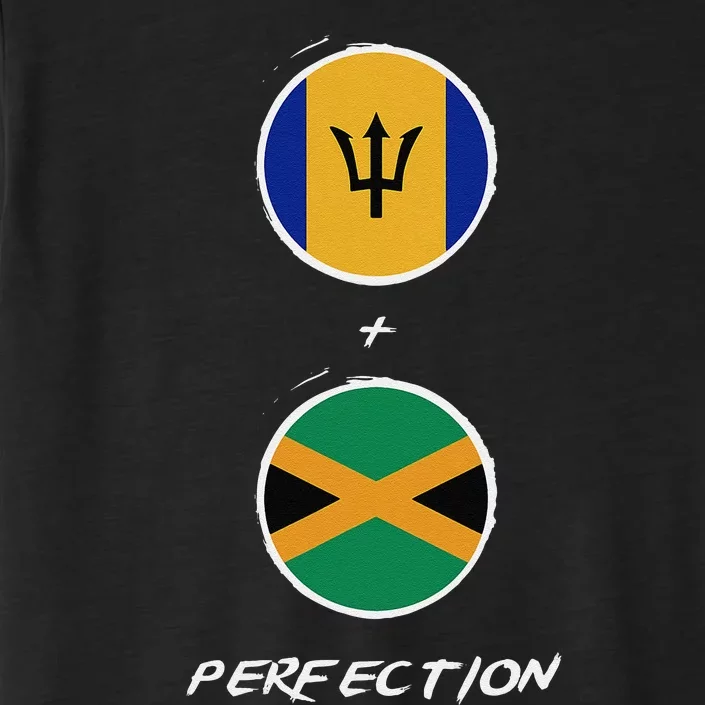 Barbados Jamaica Flag Perfection Bajan Barbadian Jamaican ChromaSoft Performance T-Shirt