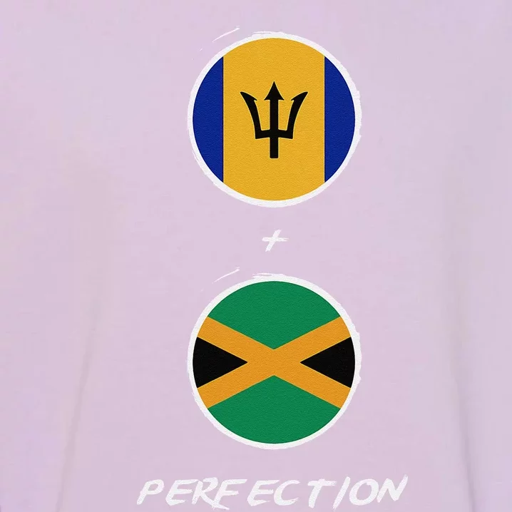 Barbados Jamaica Flag Perfection Bajan Barbadian Jamaican Garment-Dyed Sweatshirt