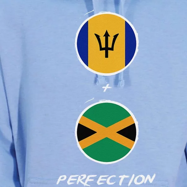 Barbados Jamaica Flag Perfection Bajan Barbadian Jamaican Unisex Surf Hoodie