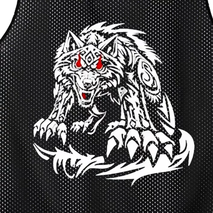 Black Jacob Fatu Wolf Mesh Reversible Basketball Jersey Tank