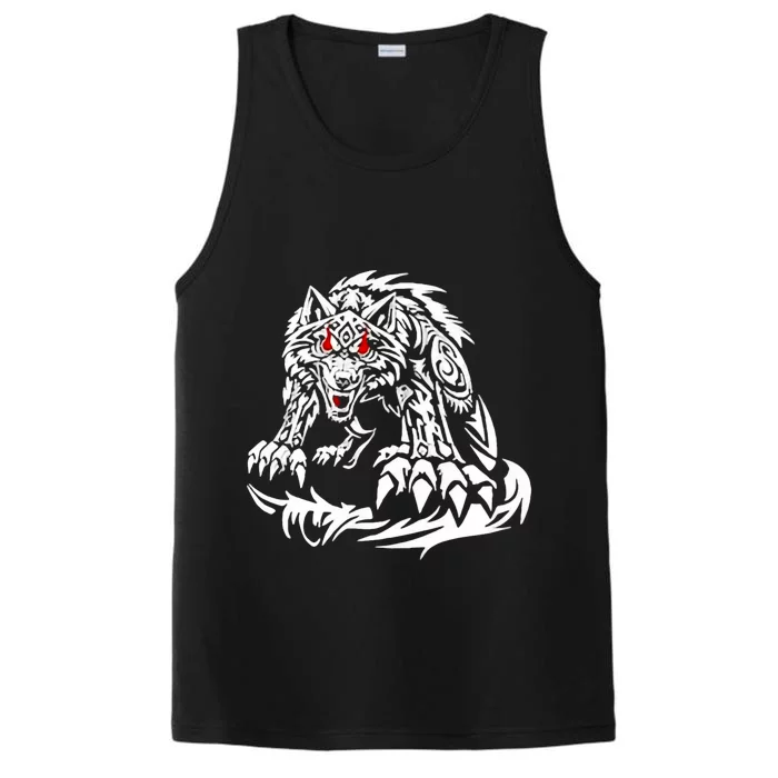 Black Jacob Fatu Wolf Performance Tank