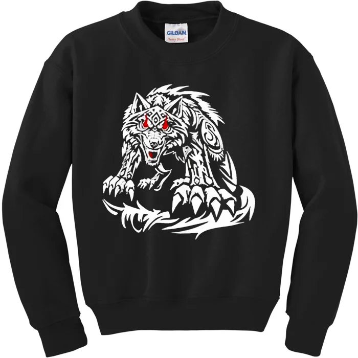 Black Jacob Fatu Wolf Kids Sweatshirt