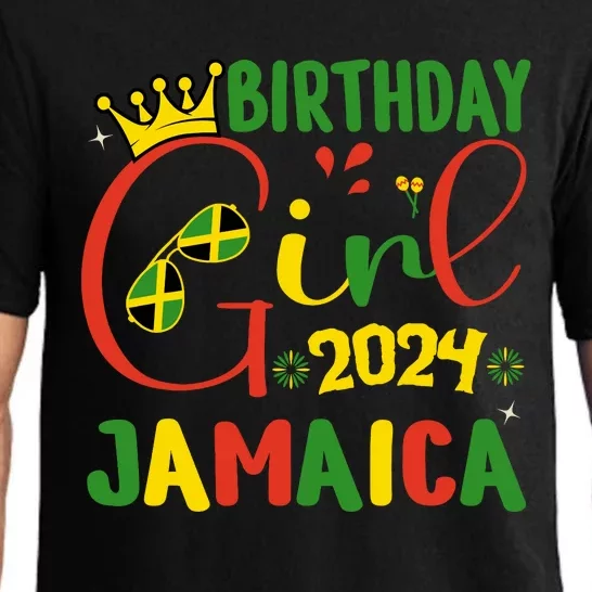 Birthday Jamaica Girl Trip 2024 Jamaica Birthday Squad Pajama Set