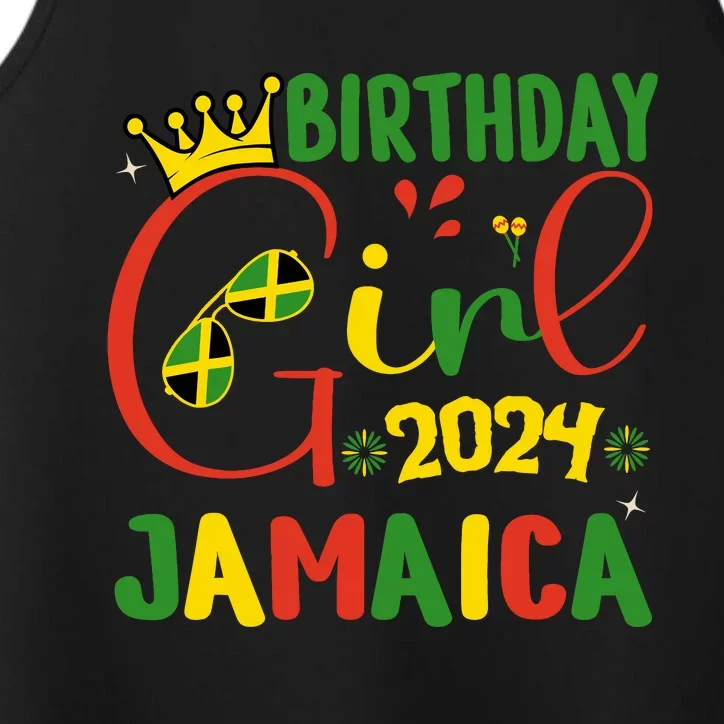 Birthday Jamaica Girl Trip 2024 Jamaica Birthday Squad Performance Tank