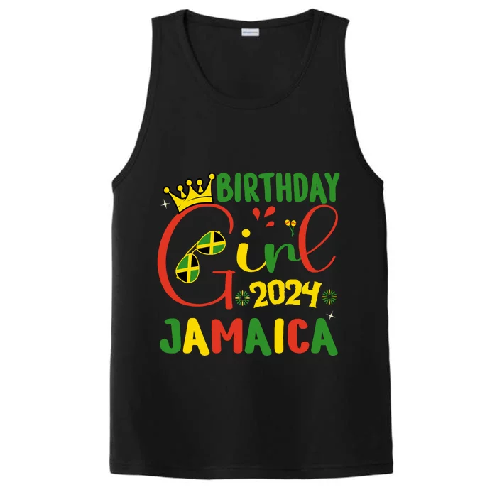 Birthday Jamaica Girl Trip 2024 Jamaica Birthday Squad Performance Tank