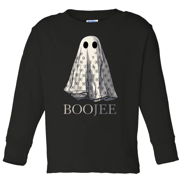 Boo Jee Ghost | Boujee Halloween Costume Trick Or Treat Toddler Long Sleeve Shirt