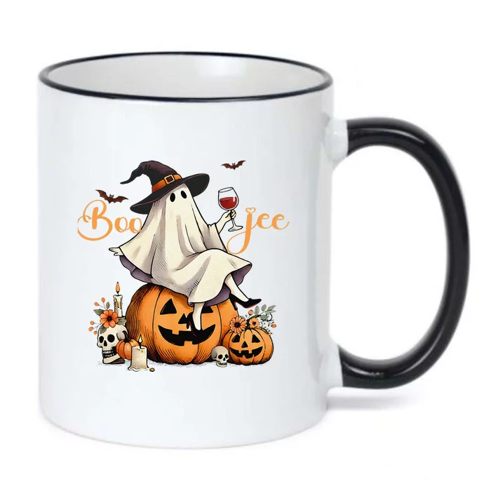 Boo Jee Ghost Ice Coffee Coquette Bow Halloween Women Girl Gift Black Color Changing Mug