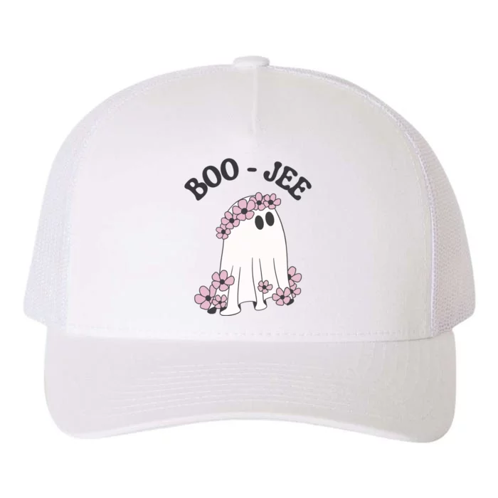 Boo Jee Ghost Stanley Funny Halloween Yupoong Adult 5-Panel Trucker Hat