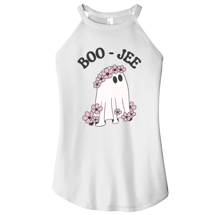 Boo Jee Ghost Stanley Funny Halloween Women’s Perfect Tri Rocker Tank