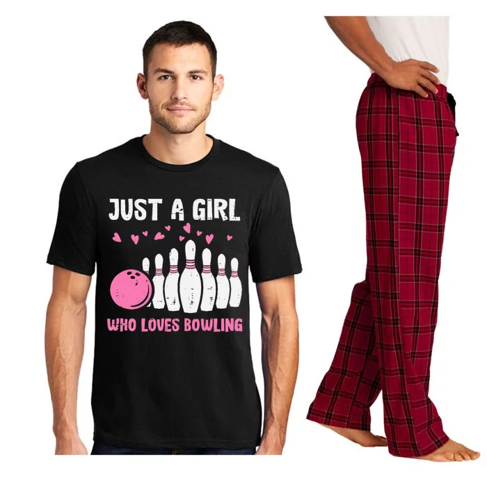 Bowler Just Girl Loves Bowling Cute Girl Wo Pajama Set