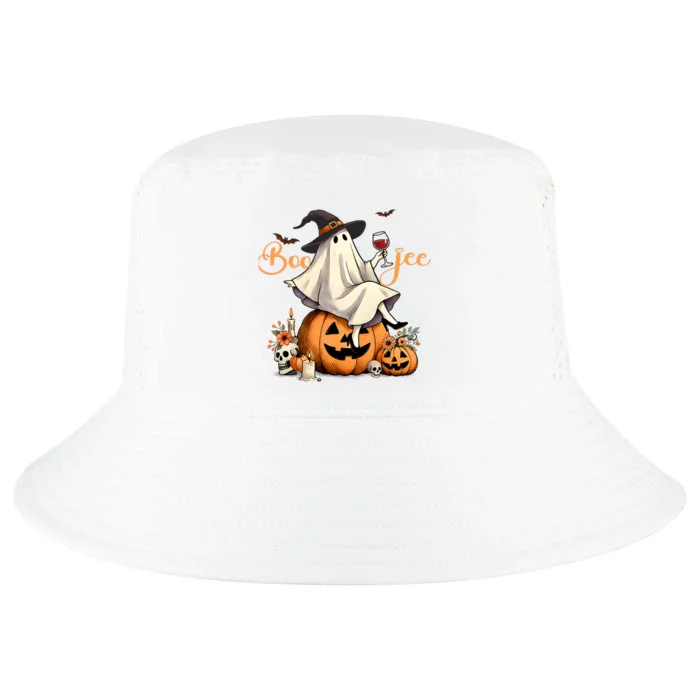 Boo Jee Ghost Ice Coffee Coquette Bow Halloween Cool Comfort Performance Bucket Hat