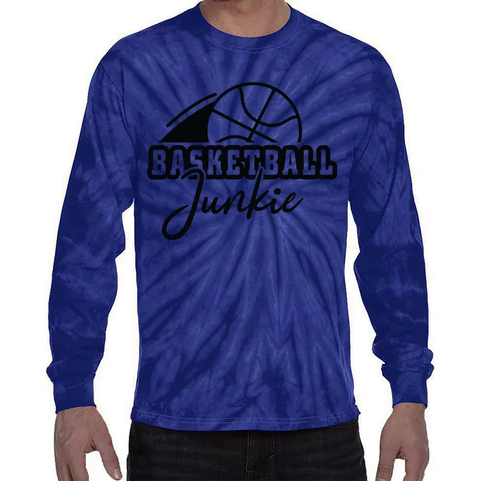 Basketball Junkie Gift For Team Sport Bball Tie-Dye Long Sleeve Shirt