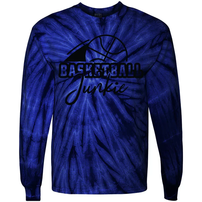 Basketball Junkie Gift For Team Sport Bball Tie-Dye Long Sleeve Shirt