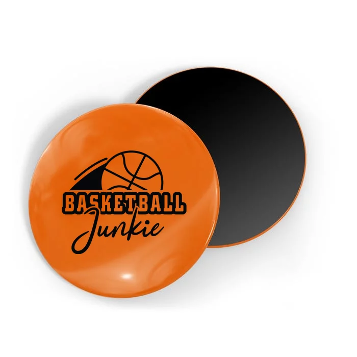 Basketball Junkie Gift For Team Sport Bball Magnet