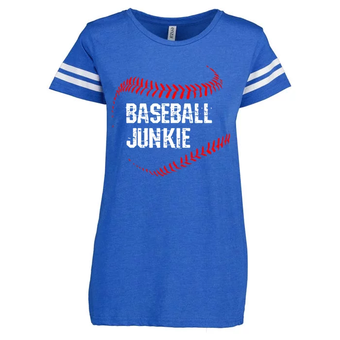 Baseball Junkie Gift Enza Ladies Jersey Football T-Shirt