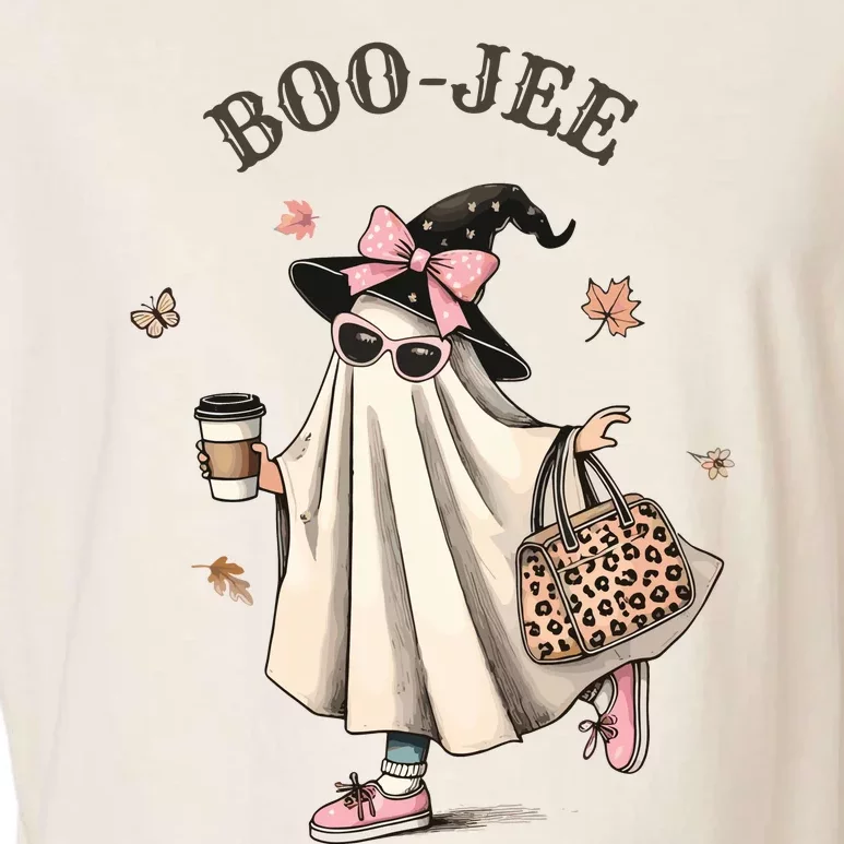 Boo Jee Ghost Halloween Spooky Garment-Dyed Women's Muscle Tee