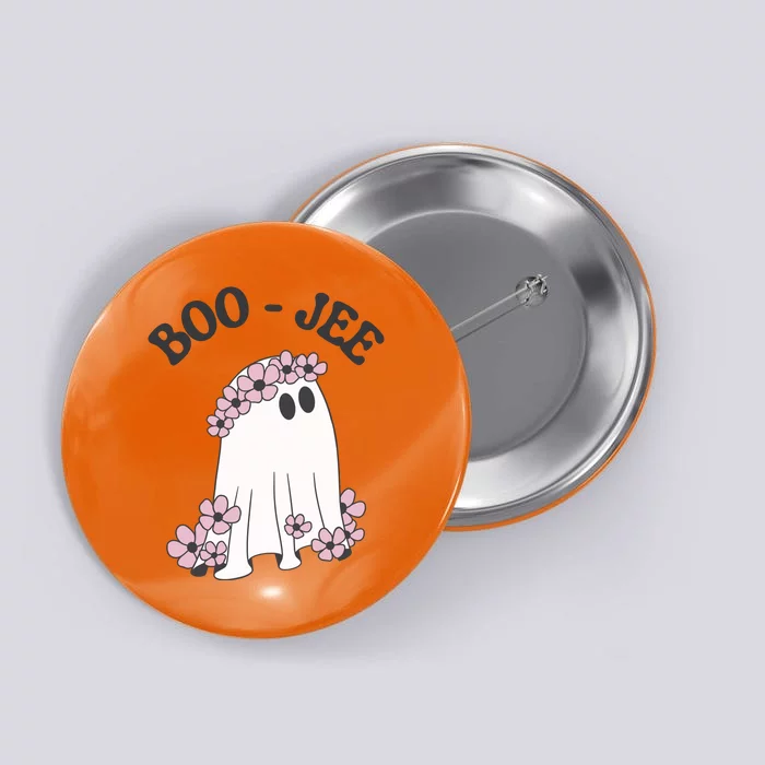 Boo Jee Ghost Funny Halloween Button