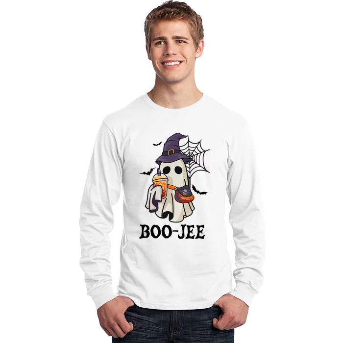 Boo Jee Halloween Spooky Season Cute Ghost Boujee Boogee Long Sleeve Shirt