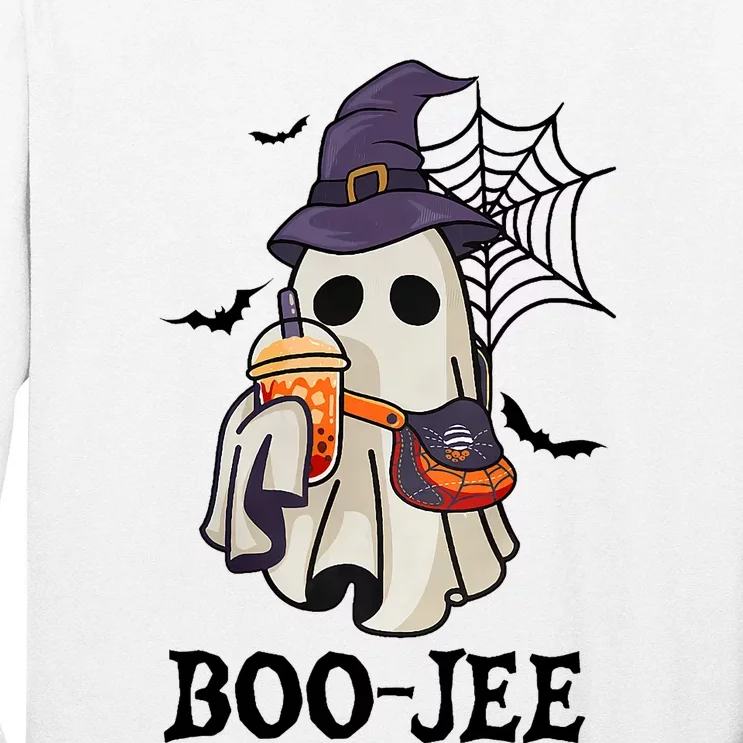 Boo Jee Halloween Spooky Season Cute Ghost Boujee Boogee Long Sleeve Shirt