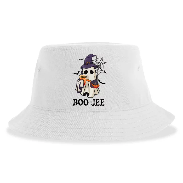 Boo Jee Halloween Spooky Season Cute Ghost Boujee Boogee Sustainable Bucket Hat