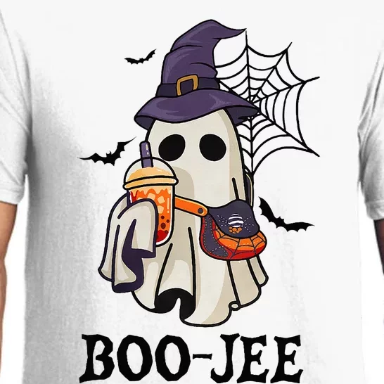 Boo Jee Halloween Spooky Season Cute Ghost Boujee Boogee Pajama Set