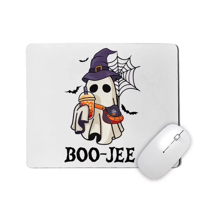 Boo Jee Halloween Spooky Season Cute Ghost Boujee Boogee Mousepad