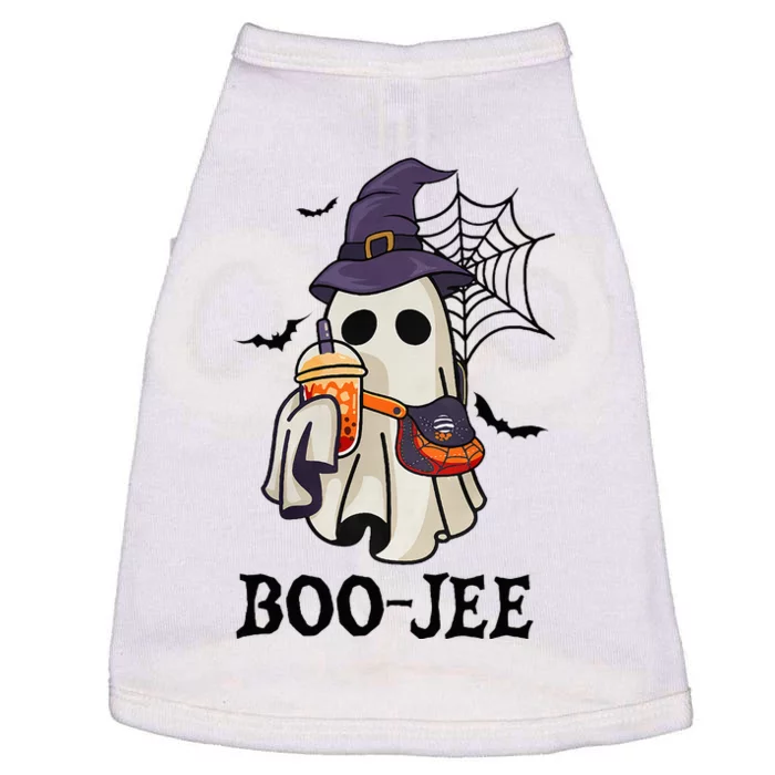 Boo Jee Halloween Spooky Season Cute Ghost Boujee Boogee Doggie Tank