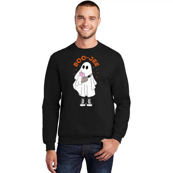 Boo Jee Halloween Boo Jee Boujee Cute Boo Ghost Spooky Tall Sweatshirt