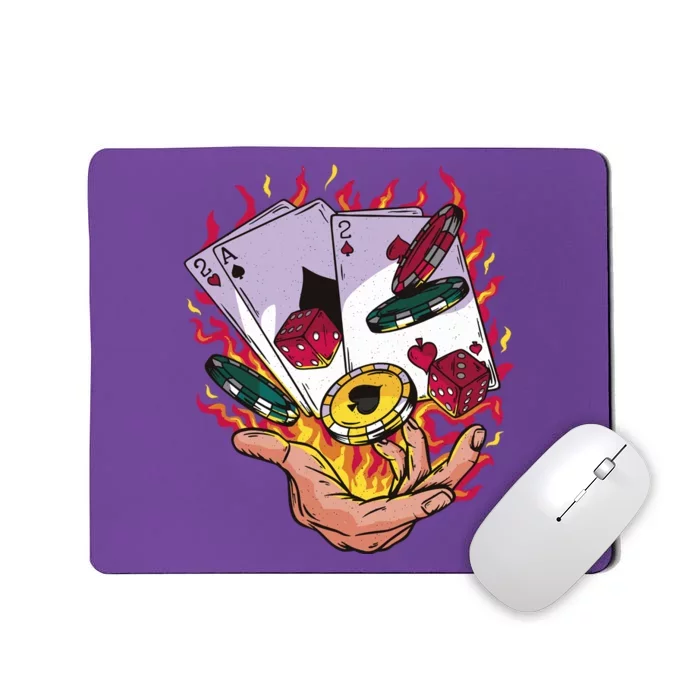 Black Jack Hand Poker Mousepad