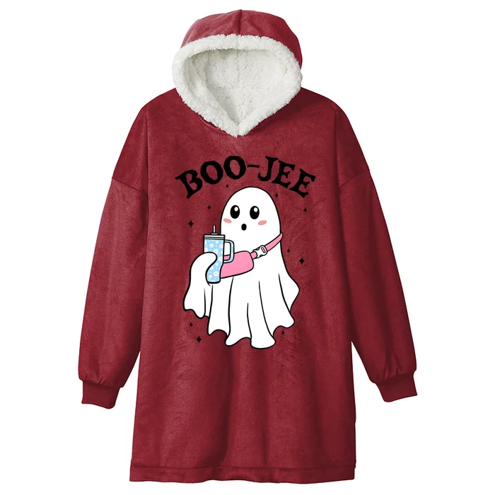 Boo Jee Halloween Cute Ghoul Ghost Hooded Wearable Blanket